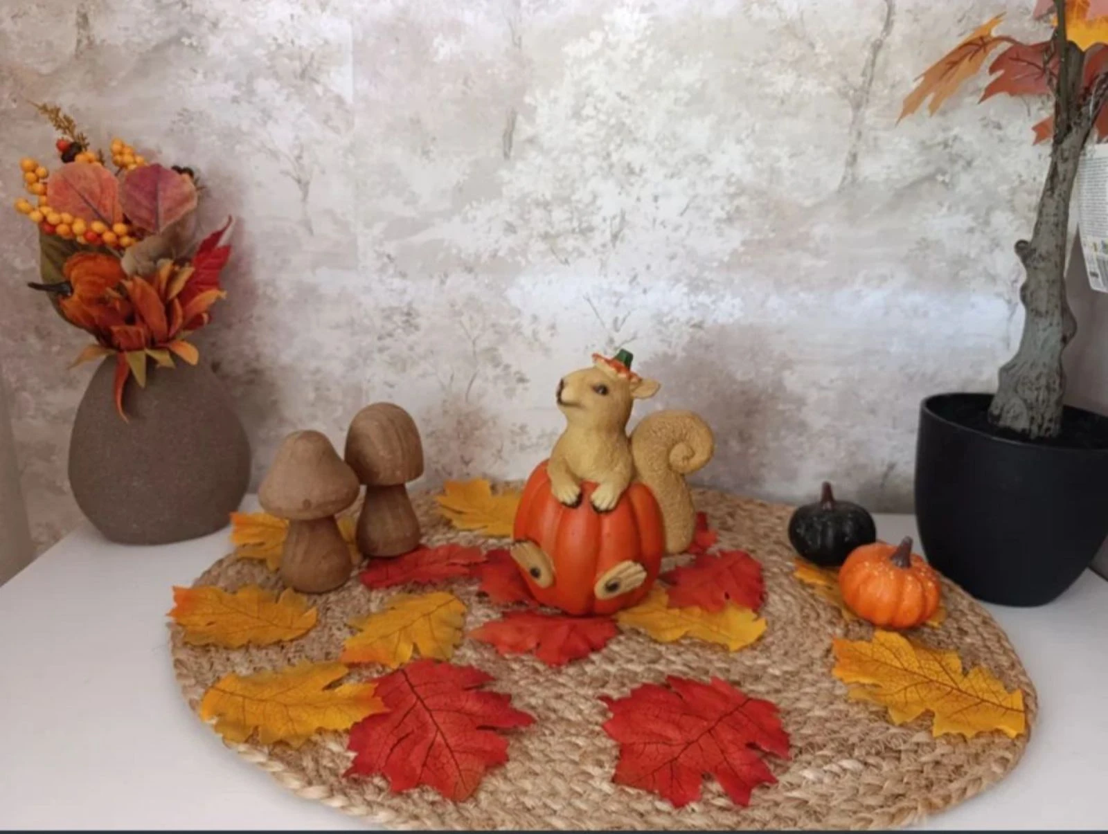 Calabaza con ardilla